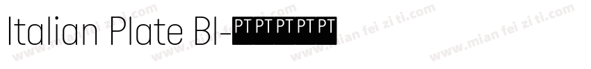Italian Plate Bl字体转换